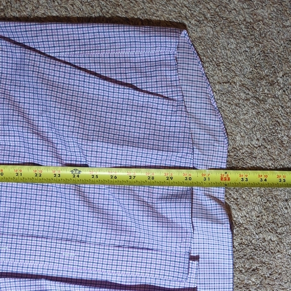 Classic Purple Checkered Dress Shirt - Picture 8 of 8